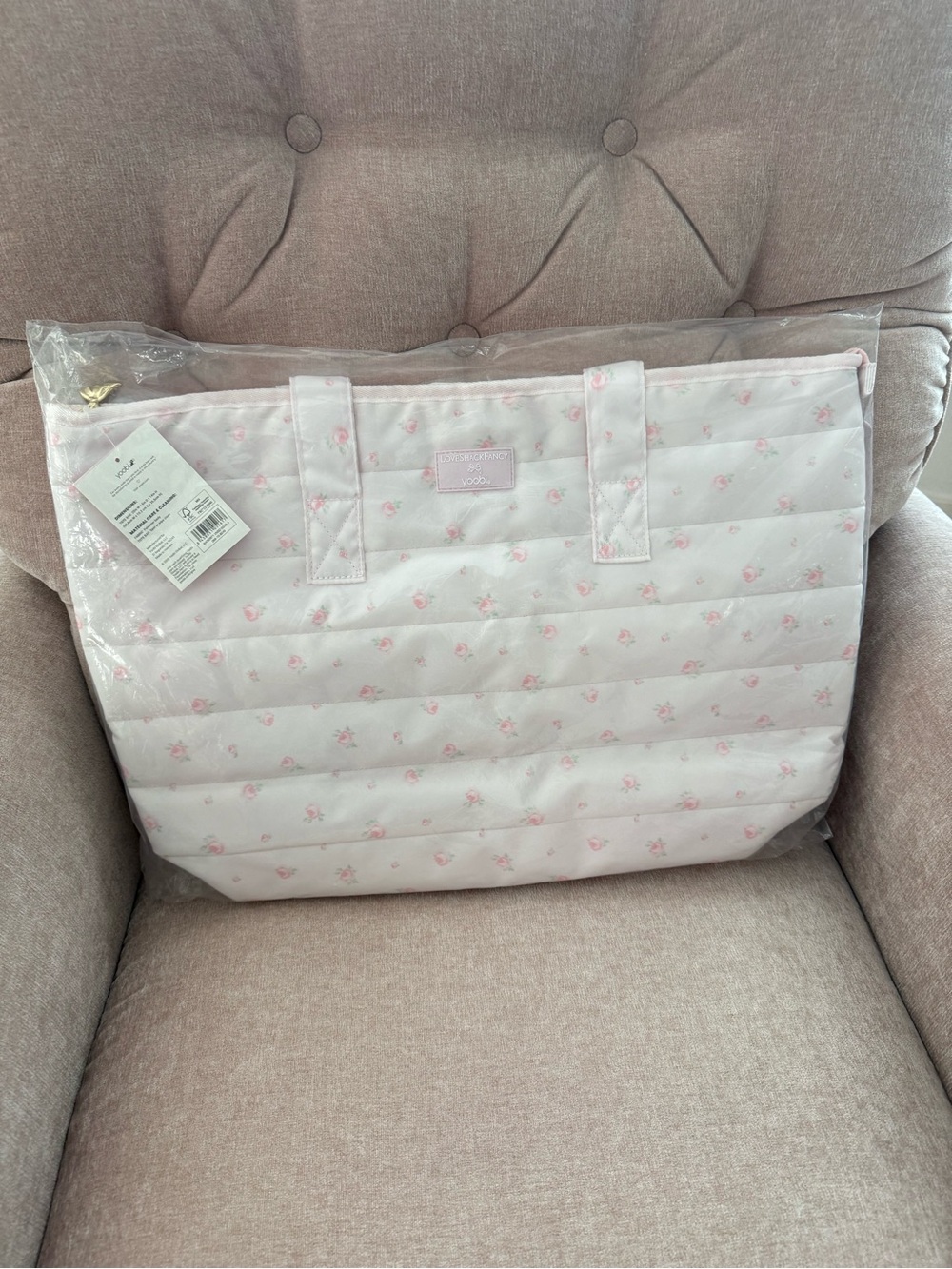 🎀LoveShackFancy x Target Quilted Tote Bag STILL IN BAG